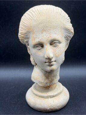 Hayes Parker Vintage Sculpture Lady Bust Head Grecian Style Head of Girl Cast